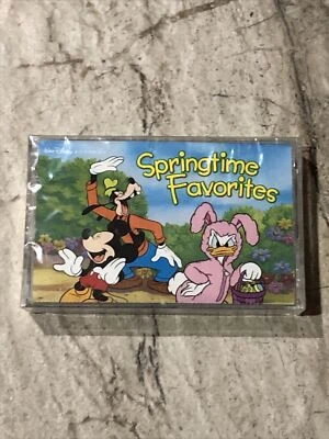 Vtg Disney SPRINGTIME FAVORITES Cassette Tape New Sealed Mickey Mouse Records - Image 1 of 4