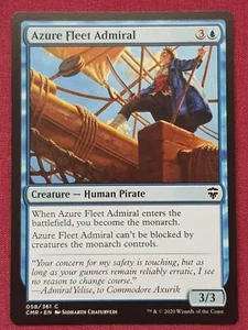 Magic The Gathering COMMANDER LEYENDAS CMR FLOTA AZUL ALMIRANTE tarjeta azul Magic The Gathering - Imagen 1 de 2