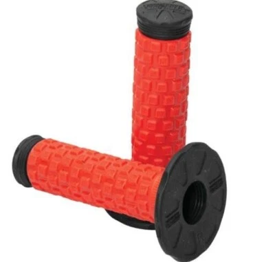 NEW PROTAPER 025047 PILLOW TOP TRI-DENSITY MX GRIPS - RED/BLACK - MOTORCYCLE - Image 1 of 2