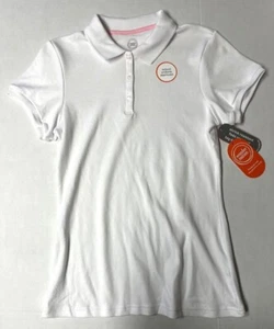 Girl's School Uniform Approved White Polo Shirt Size XS, S, M, L and XL - Picture 1 of 3