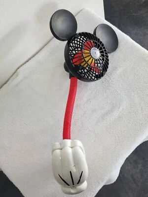 Ventilador Portátil Mickey Mouse Parques Disney Abrazadera Flexible 17" Cochecito Escritorio Coche Césped Foto 1 de 4