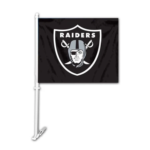 OAKLAND LAS VEGAS RAIDERS Flag Car Style BLEED Cover
