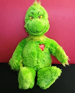 Build A Bear grüner Grinch Plüsch Herz leuchtet rot beleuchtet Sonderedition BAB - Bild 1 von 6