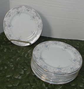 Imperial China W Dalton Seville Dinner Plate Set, Blue Roses, 10 3/8” Set Of 9 - Picture 1 of 5