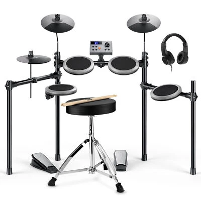 Donner DED-70 Electric Drum Set + Throne Headphone Online Melodics Cubase Lesson - Image 1 of 4