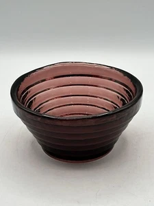 Blenko Kunst Glas Amethyst 6,25" Pyramide Stufe Schale Modell 96085 - Bild 1 von 9