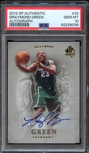 2012 SP Authentic Draymond Green #33 (Autograph) - PSA 10 GEM MINT - Picture 1 of 2