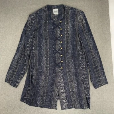 Chaqueta De Colección R&M Richards por Karen Kwong Azul Marino 55% Rayón 45% Acetato 12 Foto 1 de 4