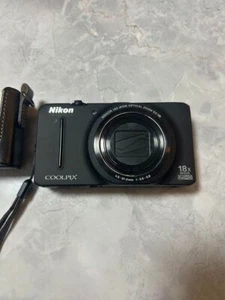 Nikon COOLPIX S9300 Black Digital Camera 16.0MP 18x Optica Zoom From JAPAN - Picture 1 of 8