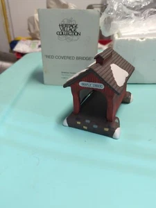 Dept. 56 The Heritage Village Collection "Red Covered Bridge" Snow Accessory  - Picture 1 of 5