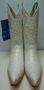 New Men'S Real Python Snake Skin Genuine Leather Cowboy Boots Rodeo Western C262