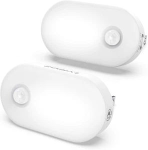 Motion Sensor Night Light Plug In, LED Nightlight Super Bright 1-120LM Smart Col - Picture 1 of 9