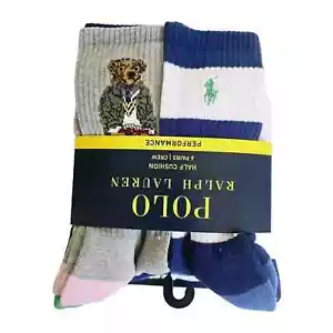 Polo Ralph Lauren Men’s Outline Crew Socks 6-Pack Size 10- 13 Holiday SALE!! NWT - Picture 1 of 18