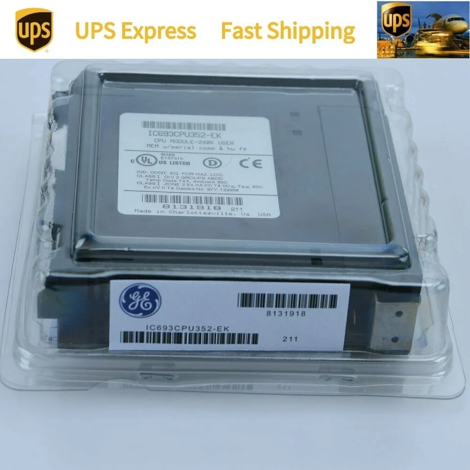 IC693CPU352-EK Fanuc CPU Module New In Box Spot Goods Expedited Shipping - Image 1 of 4