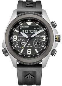 Citizen Promaster Land Black Dial Polyurethane Strap Men's Watch JV1007-07E - Picture 1 of 2