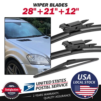 Juego de limpiaparabrisas delanteros + traseros OEM para Mercedes-Benz ML500 2006-2010 parabrisas Foto 1 de 4