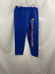Pantalones deportivos de colección años 90 Russell Athletic Kansas KU Jayhawks talla pequeña azul deletreado - Imagen 1 de 5