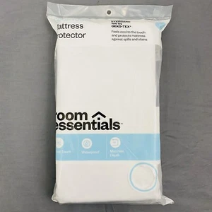 Full Cooling Mattress Protector - Room Essentials~Waterproof~15" Depth NEW - Picture 1 of 10