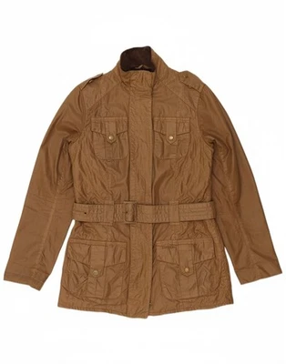 Chaqueta de algodón encerado de gran tamaño BARBOUR para mujer UK 8 pequeña marrón BP12 Foto 1 de 4