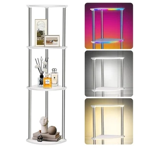 Corner Shelf with Lights, Shelves with Lights, Floor Lamp with Shelves, Tall ... - Picture 1 of 7