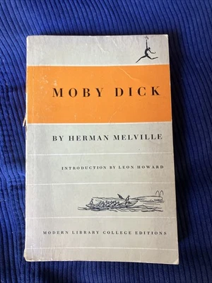Moby Dick by Herman Melville (1950, Modern Library College Edition) Foto 1 de 2