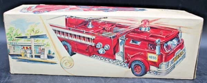 1970 Vintage Hess Feuerwehrauto MARX orig Karton & Einsatz Hongkong schöner Zustand - Bild 1 von 9