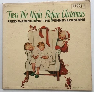 Twas The Night Before Christmas Norman Rockwell Fred Waring DeccaDL8171 LP Vinyl - Picture 1 of 6