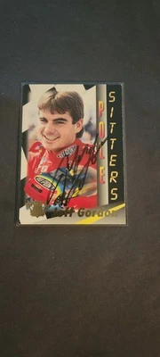 RARE  Autograph CARD 1995 Select - Pole Sitters Jeff Gordon #141, "CARD ONLY!" - Image 1 of 4