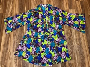 Coolibar Ocean Drive Cover Up Dress Womens 2XL Tropical Print UPF 50+ Beach - Picture 1 of 7