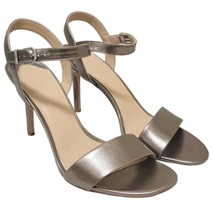 Lauren Ralph Lauren Women Gwen Stiletto Ankle Strap Sandals Size US 11B Gold - Picture 1 of 6