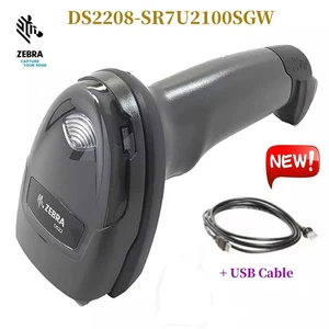 Zebra DS2208-SR7U2100SGW 1D/2D Handheld Barcode Scanner Imager w/USB Cable - Picture 1 of 6