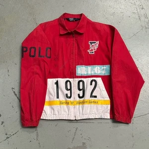 Polo Ralph Lauren Stadium Collection 1992 P-Wing Windbreaker Jacket Size Large - Picture 1 of 10