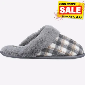 Fleet & Foster Neath Chaussons De Détente Pour Femmes Gris - Picture 1 of 4