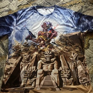 Iron MaidenPower Slave" & Somewhere in time" Limited edition T-Shirt Size 4XL - Picture 1 of 4