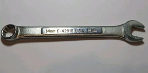Vintage Craftsman 14mm 12 Point Combination Wrench E- 42918 USA Made Tool - Picture 1 of 2