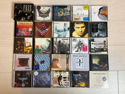 Job Lot 100 x CDs Rock, Indie, Classic Rock, Metal Pop See Photos Free P&P - Image 1 of 4
