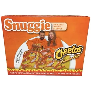 New Snuggie Cheetos Flamin' Hot The Blanket That Has Sleeves One Size Fits Most - Picture 1 of 4