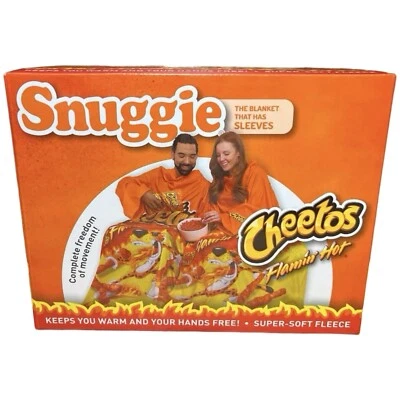 New Snuggie Cheetos Flamin' Hot The Blanket That Has Sleeves One Size Fits Most - Image 1 of 4