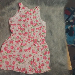NEW Kids Girls Nicole Miller Sz 6 Pink Floral Romper - Picture 1 of 7