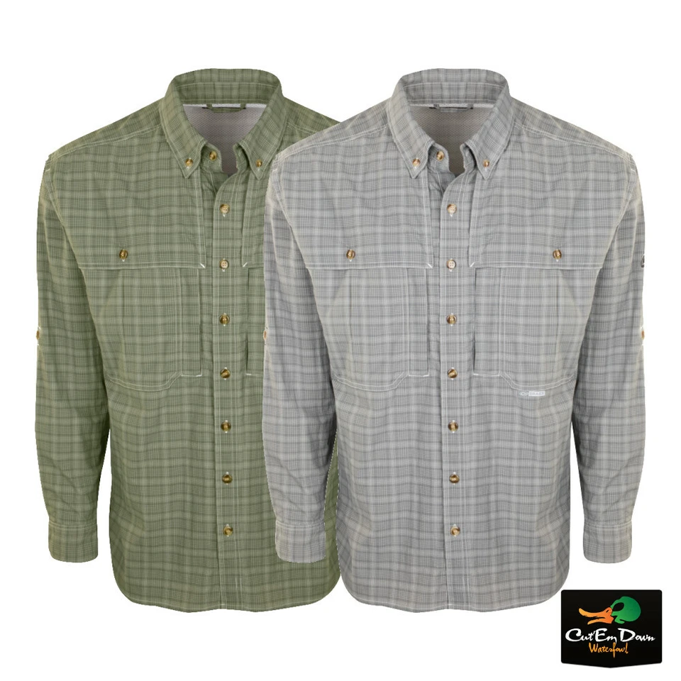 DRAKE WATERFOWL WINGSHOOTERS PLAID SUN SHIRT SHORT SLEEVE L/S - Image 1 of 1