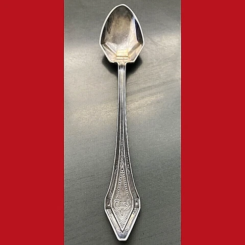 Antique 1915 Pat. Clermont Sterling Silver J.E. CALDWELL And GORHAM Fruit Spoon Cover