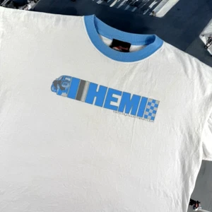 Vintage Plymouth Hemi Shirt Men XL BC Ethic Ringer Made in USA 426 Car Hot Rod - Picture 1 of 12