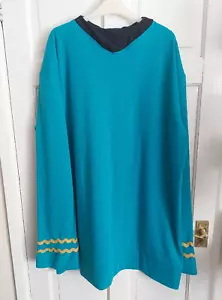 Handmade In Yorkshire Sweatshirt Tunic Top/ Dress Turquoise Extra Large - Picture 1 of 5