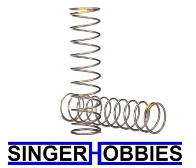 Traxxas 8042 Springs Shock Natural Finish GTS 0.22 Rate Yellow NEW TRA8042 TRA1 - Image 1 of 2
