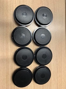 8 X LARGE BLACK CASTOR CUPS Carpet/Floor Chair/Sofa Furniture Protectors Caster - Picture 1 of 1