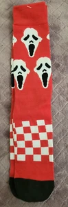 Red Ghost Face Socks From Ghost Face Fun World Div, Easter Unlimited One Size - Picture 1 of 2