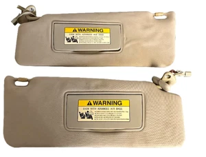 07 - 11 ACURA MDX Sunvisor Driver, Passenger Sun Visor LIGHT GRAY SET PAIR OEM - Foto 1 di 9