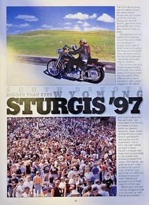 1997 Sturgis Motorcyle Meet illustrated - Picture 1 of 4