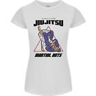 Jiu-Jitsu Word Wolken Mma Gemischte Kampfsport Damen Petite Schnitt T-Shirt