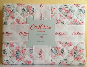 CATH KIDSTON London QUEEN Edredón Floral Margarita Ramo Rosa Azul Algodón Exterior Nuevo - Imagen 1 de 7